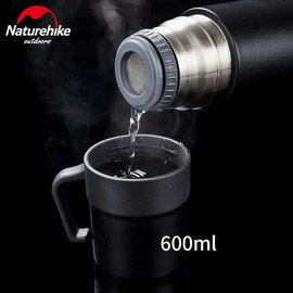 Термос Naturehike NH17S020-B, 304 сталь, 0.6 л, серебристый 6927595724125, Цвет: Серебро, Объём: 0.6 л, изображение 3