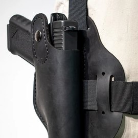 Кобура Ammo Key набедренная ILLEGIBLE-1 S GLOCK17 Black Hydrofob (KO.IL1.GL17.S.05.0), изображение 2
