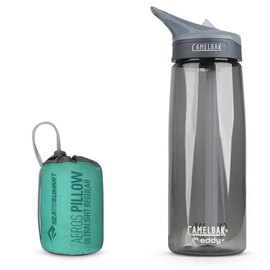Надувная подушка Sea to Summit Aeros Ultralight Pillow Sea Foam (STS APILULLSF), Цвет: Бирюзовый, Размеры: 14х44х32 см, изображение 3