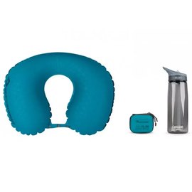 Надувная подушка Sea to Summit Aeros Ultralight Pillow Traveller Aqua (STS APILULYHAAQ), Цвет: Голубой, Размеры: 39x29x11 см, изображение 2
