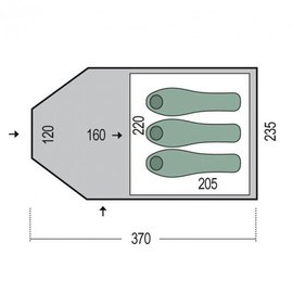 Палатка Pinguin Campus 3 Green (PNG 125.3), изображение 2