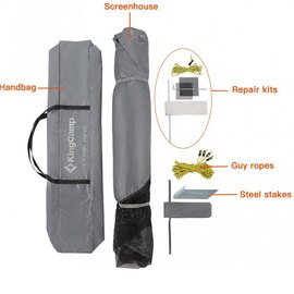 Тент-шатер KingCamp CAMP KING COOL black / dark grey KT8108, зображення 5