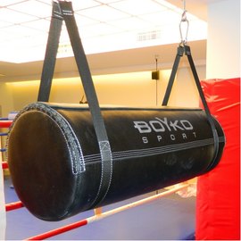 Боксерский мешок BoYko BS горизонтальный, ПВХ, 110х32 см на ремнях (bs0452323110)