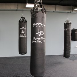 Боксерский мешок BoYko BS водный, кожа, 110х40 см, на 4 ремнях (bs0441403005)