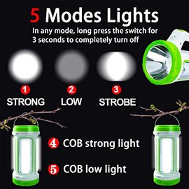 Светодиодный кемпинговый фонарь Camp Outdoor зеленый C-563, Цвет: Белый/Зелёный, изображение 4