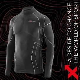 Термокофта X TECH Maglia Race 3 Munica Lunga lupetto Nero S/M Черная (Maglia_Race3_Lupetto_S/M), Размер: S/M, изображение 3