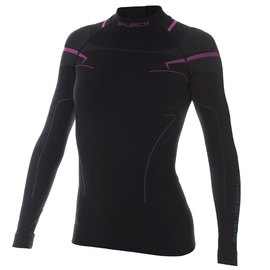 Футболка с длинным рукавом Brubeck Thermo LS13100A black/pink L (LS13100A-black/pink-l), Размер: L, Рост: 166-172 см