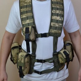 Разгрузочный жилет Kreminna РПС + 5 подсумков пиксель, изображение 4