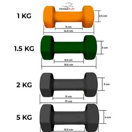 Гантель PowerPlay 4125 виниловая 2*5 кг  (PP_4125_5kg_2in), изображение 5