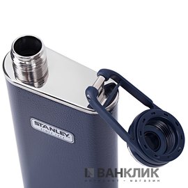 Фляга Stanley Classic об'ємом 0.23л темно-синя new (6939236321662), Колір: Синій, зображення 2