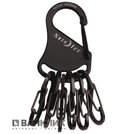 Органайзер для ключей с карабином Key Rack черный/черный (94664022102)
