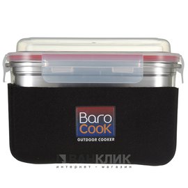Пароварка Barocook Dome прозрачная, 1200 мл (8809069390273)