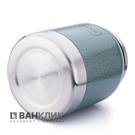 Термобанка для еды Stanley Classic серии Hammertone объемом 0.41л зеленая (6939236321563)