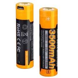 Аккумулятор 18650 Fenix 3500 mAh ARB-L18-3500U, изображение 2