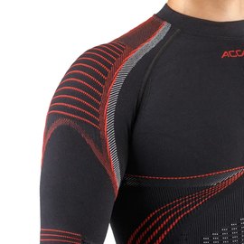 Термокофта мужская Accapi Synergy Black/Red XS/S (ACC EA401.908-XSS), изображение 3