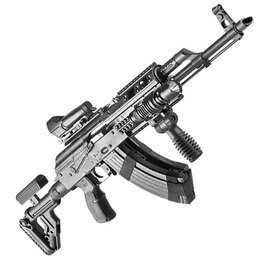 Рукоятка пистолетная FAB Defense AGR-47 прорезиненная для АК-47/74 (Сайга) черный (fx-agr47b), изображение 4