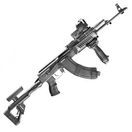Цівка FAB Defense полімерна для Сайги чорний (fx-ak47b), Колір: Чорний, зображення 4
