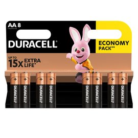 Батарейка Duracell AA MN1500 1x8 шт (6409643)