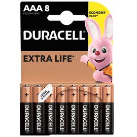 Батарейка Duracell AAA MN2400 1x8 шт (6409630)