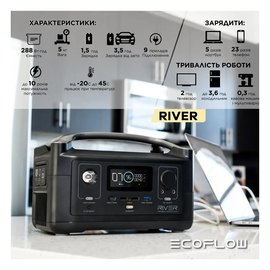 Зарядная станция EcoFlow RIVER (EFRIVER600-EU), изображение 6