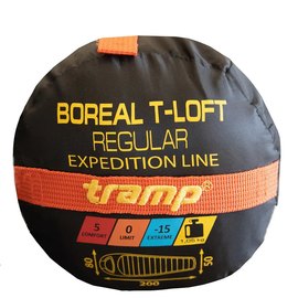Спальный мешок Tramp Boreal Regular кокон правый orange/grey 200/80-50 UTRS-061R-R, изображение 2