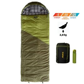 Спальный&nbsp;мешок&nbsp;Tramp&nbsp;Kingwood Long одеяло правый темно-оливковый/серый 230/100 UTRS-053R-L, изображение 2
