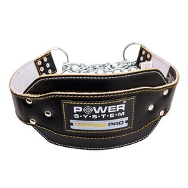 Пояс для отягощений Power System Dipping Pro PS-3820 Black Yellow Line (PS-3820_Black-Yellow)