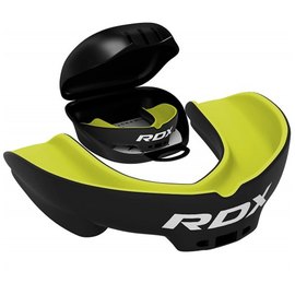 Капа для бокса RDX Gel 3D Pro Black/Green Junior (3287_403007), Цвет: Black/Green