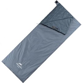 Спальный&nbsp;мешок Naturehike Ultralight LW180 NH21MSD09 L серо-синий (6927595777978), Сторона застежки: Левая, Полная длина, см: 195 см