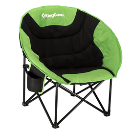 Шезлонг KingCamp Moon Leisure Chair Black/Green KC3816, Цвет : Чёрный/Зелёный