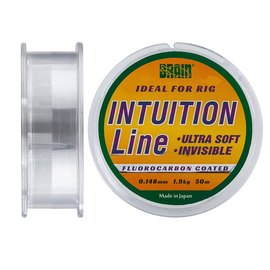 Леска Brain Intuition 50m 0,148 mm #0,8 1,9 kg 4,2 lb clear (1858.70.14), Диаметр, мм: 0.148 мм, Разрывная нагрузка, кг : 1.9