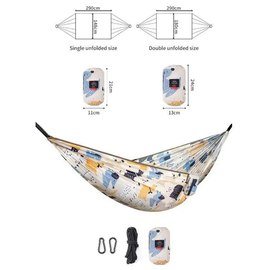 Гамак Naturehike DC-C03 240T polyester NH21DC004 Cow (6927595777596), Цвет: Голубой, изображение 3