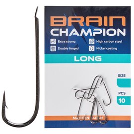 Крючок Brain Champion Long #8 10 шт/уп (1858.54.64), Номер крючка, № : 8