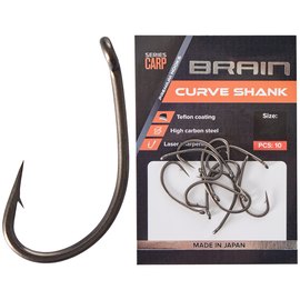 Крючок Brain Curve Shank #4 10 шт/уп (1858.80.14), Номер крючка, № : 4