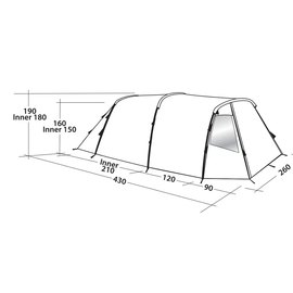 Палатка Easy Camp Huntsville 400 Green/Grey (120406) 929576, Вместимость: Четырёхместные, изображение 5