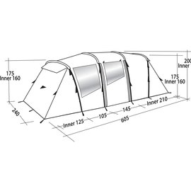 Палатка Easy Camp Huntsville Twin 600 Green/Grey (120409) 929579, Вместимость: Шестиместные, изображение 4