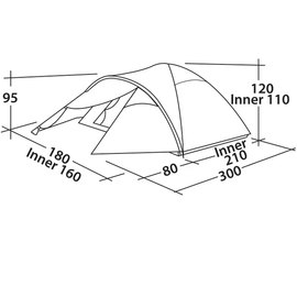 Палатка Easy Camp Quasar 300 Steel Blue (120417) 929567, изображение 2