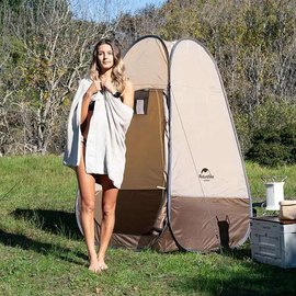 Палатка санитарная Naturehike Utility Tent 210T polyester NH17Z002-P brown (6927595776100), изображение 4