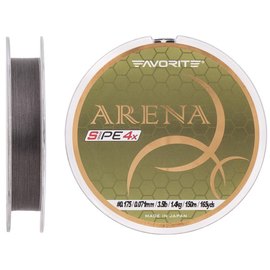 Шнур Favorite Arena PE 150m #0.175/0.071mm 3.5lb/1.4kg серебристо-серый (1693.10.88), Диаметр, мм: 0.071 мм, Разрывная нагрузка, кг : 1.4