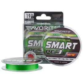 Шнур Favorite Smart PE 3x 150м #0.5/0.117mm 9lb/4.1kg желтый флюоресцентный (1693.10.55), Диаметр, мм: 0.117 мм, Разрывная нагрузка, кг : 4.1, изображение 2
