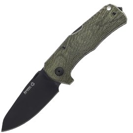 Карманный нож Lionsteel TM1 Canvas Black Blade green (TM1B CVG), Покрытие клинка: Black