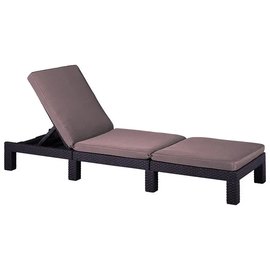 Шезлонг пластиковый Keter Daytona коричнево-бежевый (8711245158518), Цвет : Коричневый