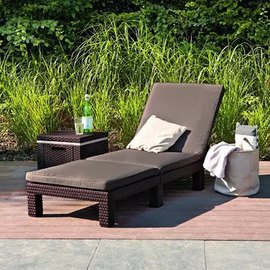 Шезлонг пластиковый Keter Daytona коричнево-бежевый (8711245158518), Цвет : Коричневый, изображение 3