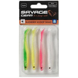 Силикон Savage Gear Slender Scoop Shad 110mm 7.0g Dark Water Mix (4 шт/уп) 76752, Цвет : Dark Water Mix, изображение 3
