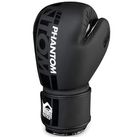 Боксерские перчатки Phantom APEX Black 10 унций (PHBG2025-10), Вес: 10 унций, Цвет: Чёрный, изображение 2