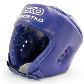 Боксерский шлем Sportko XL синий ОК2, Размер: XL, Цвет: Синий