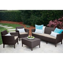 Набір садових меблів Keter Salemo 3 seater set коричневий (8711245155401), зображення 2