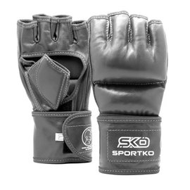 Перчатки с открытыми пальцами Sportko черные XL Перч ПК5, Размер: XL, Цвет: Чёрный