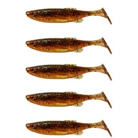 Силикон Savage Gear Fat Minnow T-Tail 130mm 20.0g Motoroil UV (5 шт/уп) 77003, Цвет : Motor Oil UV