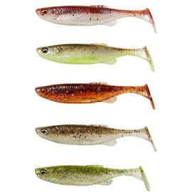 Силикон Savage Gear Fat Minnow T-Tail 75mm 5.0g Clearwater Mix (5 шт/уп) 77007, Цвет : Clearwater Mix